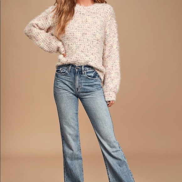 Multi-color fuzzy knit sweater - Picture 4 of 5